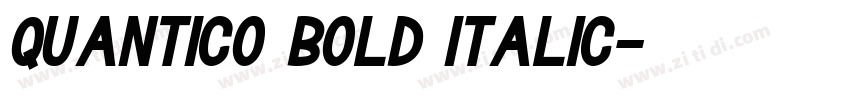 Quantico Bold Italic字体转换 Quantico Bold Italic字体转换